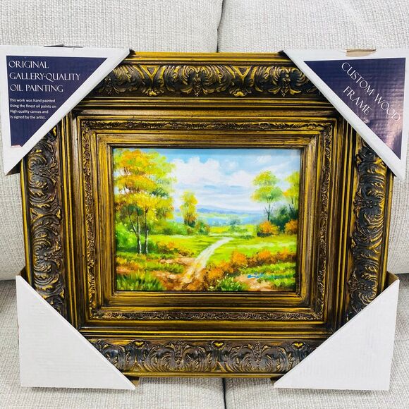 Oil Painting Signed Landscape Path w/COA Framed Art - Picture 8 of 12
